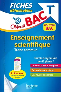Enseignement scientifique tronc commun terminale générale : fiches détachables : nouveau bac | Louis-Marie Couteleau, Sébastien Dessaint
