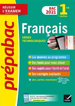 Français 1re technologique : bac 2021 | 