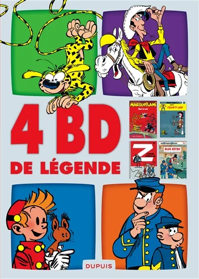 4 BD de légende - Batem, Raoul Cauvin, René Goscinny, Greg, Jidéhem ...