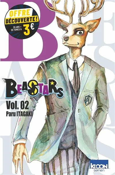 Beastars. Vol. 2 - Paru Itagaki - Format Poche - Édition 2024
