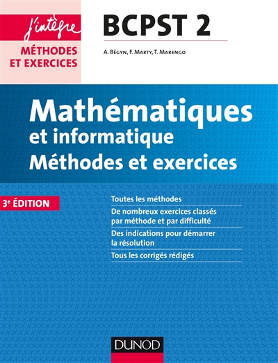 Mathématiques, méthodes et exercices BCPST 2 : conforme au nouveau ...