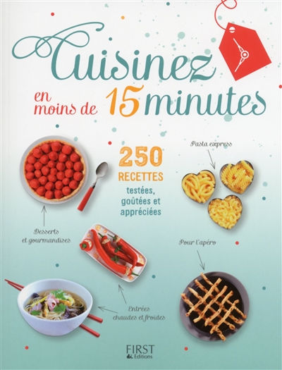 Cuisinez en moins de 15 minutes : 250 recettes testées, goûtées et appréciées | Héloïse Martel