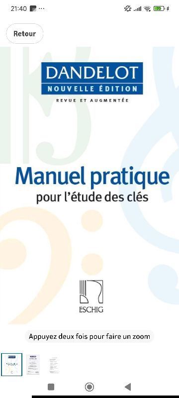 Manuel pratique pour l étude des clés | Dandelot