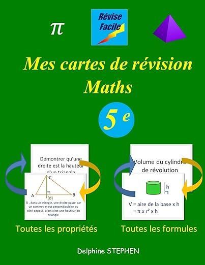 Mes cartes de révision Maths Cinquième | Delphine STEPHEN