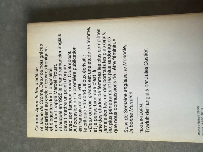 Deux ou trois graces | Aldous Huxley