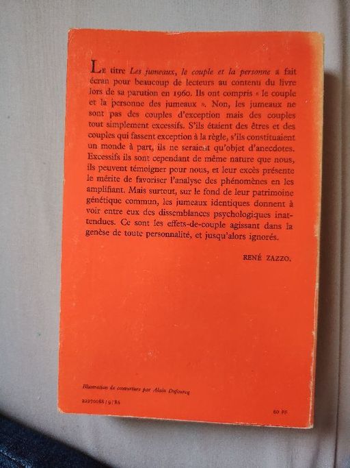 Les jumeaux le couple et la personne | René Zazzo