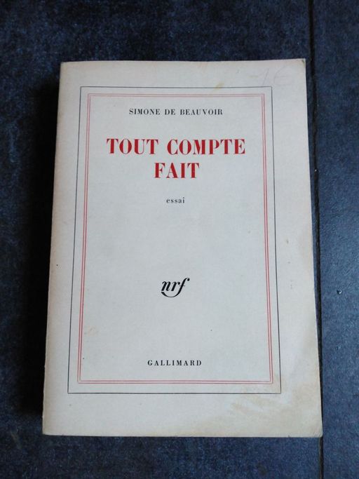 Tout compte fait | Simone de Beauvoir