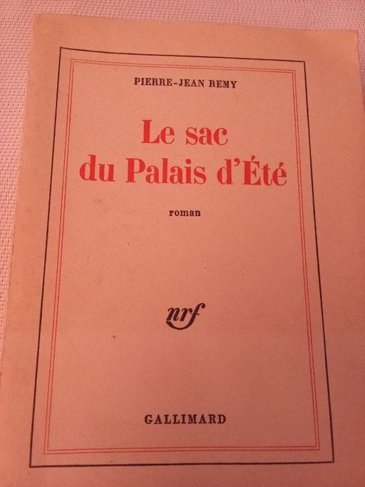 Le sac du palais d'été | Pierre-Jean Remy