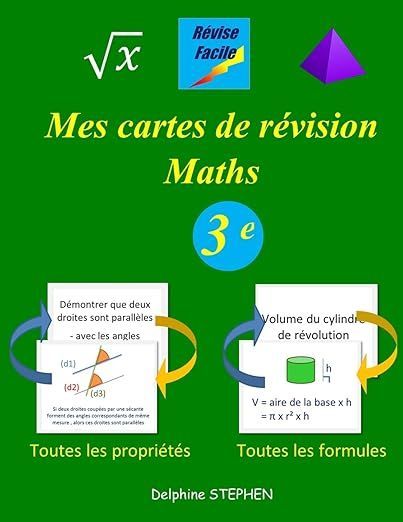 Mes cartes de révision Maths Troisième | Delphine STEPHEN