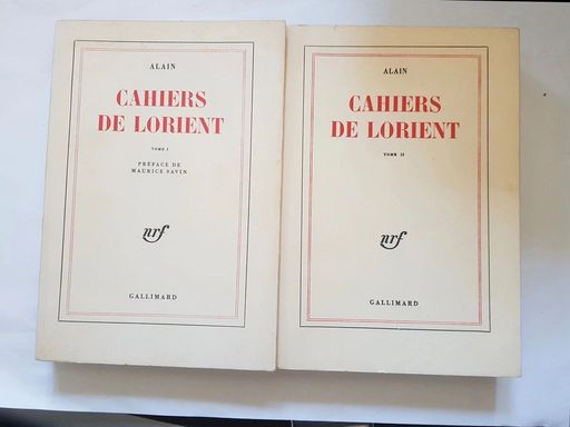 Alain. Cahiers de Lorient - Préface de Maurice Savin Alain, maurice Savin | Inconnu