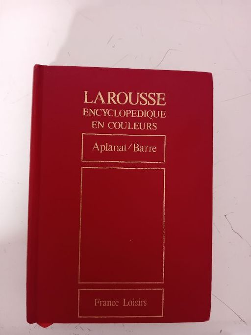 Encyclopédique en couleurs Aplanat/Barre | Larousse