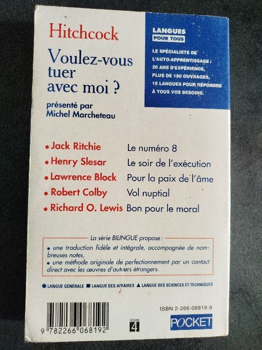 Hitchcock : Voulez vous tuer avec moi | Michel Marcheteau