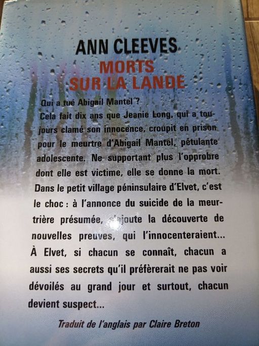 Morts sur la Lande | Ann Cleeves