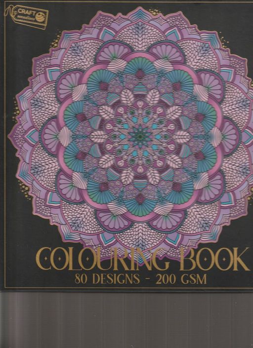 Craft Sensation - Livre de coloriage mandala anti-stress exclusif - Livre de coloriage de luxe à couverture rigide pour adultes 80 modèles de mandalas | grafix