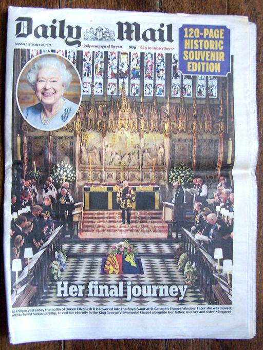 Daily Mail N° 39301 (20 septembre 2022) An outpouring of love | Collectif