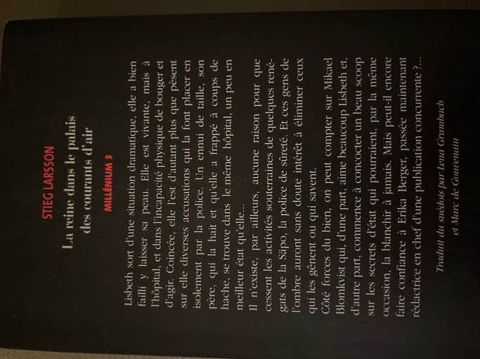 La reine dans le palais des courants d’air | Stieg Larsson