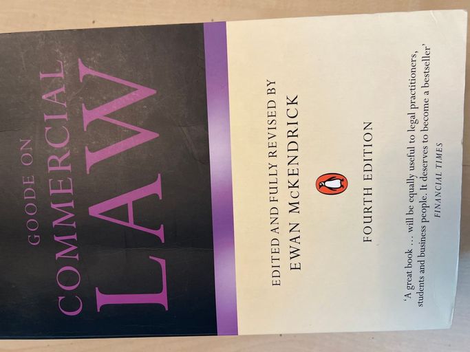 Goode on commercial law | Ewan mckendrick