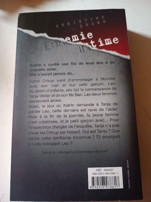 Ennemie intime | Christine drews