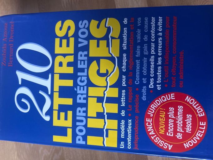 210 lettres pour regler vos litiges | Zoubida Azzouz et Bernard Dromel