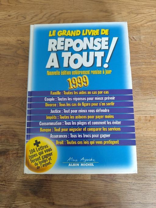 Le grand livre de réponse a tout | Alain ayache