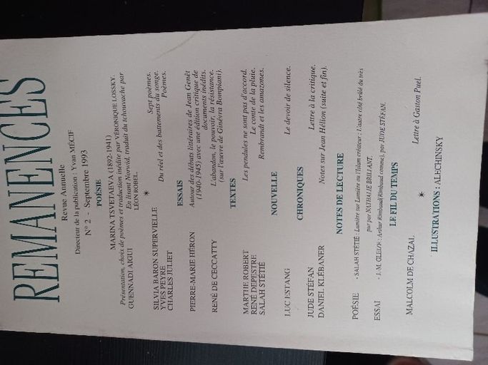 Remanences | Yvan mecif