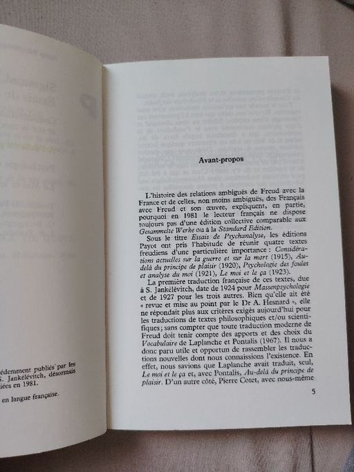 Essais de psychanalyse | Sigmund Freud