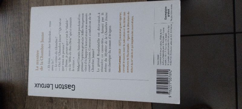 Le mystère de la chambre jaune | Gaston Leroux