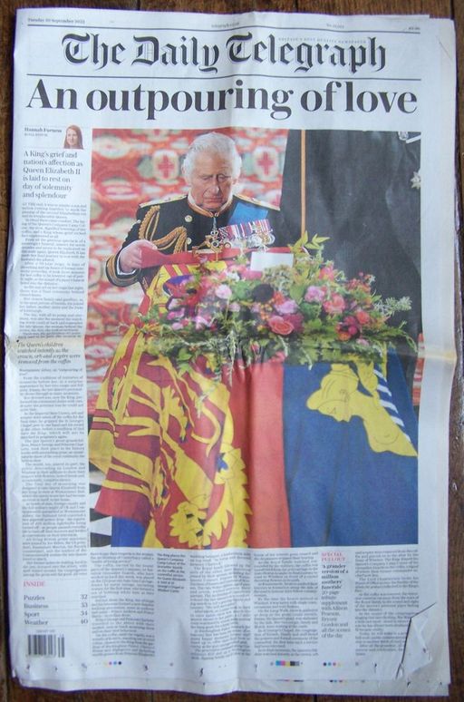 The Daily Telegraph N° 52051 (20 septembre 2022) An outpouring of love | Collectif