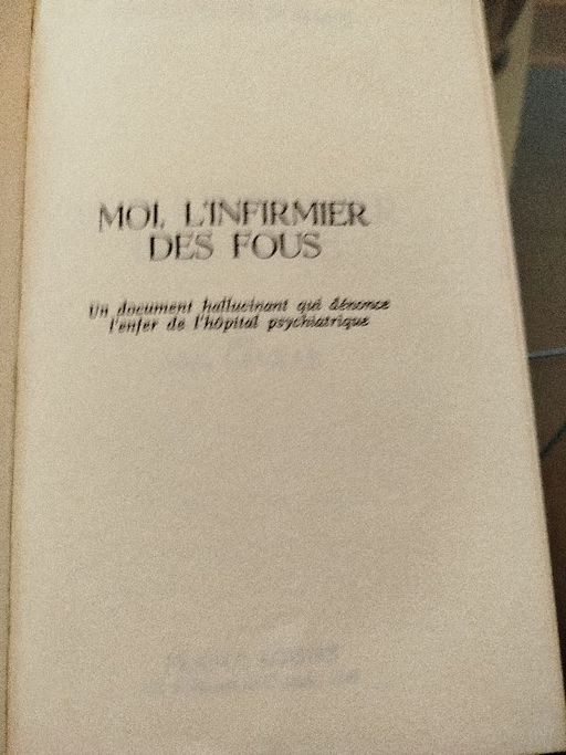 Moi l'infirmier des fous | Jean Jacques Durand