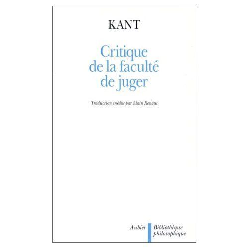 Critique de la faculté de juger | Emmanuel Kant