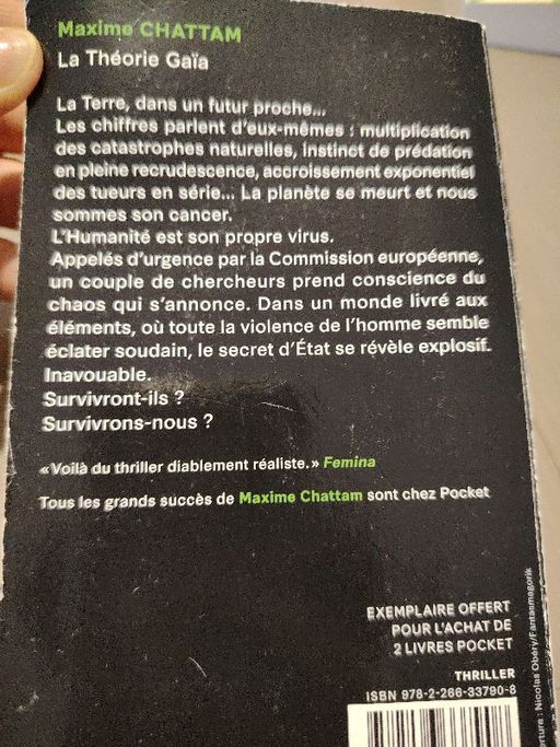 La théorie de Gaïa | Maxime Chattam