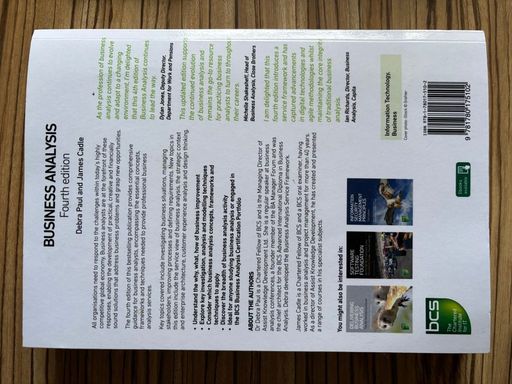 Business Analysis Fourth Edition | Debra Paul and James Cadle