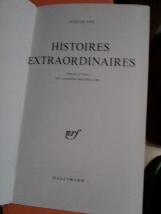 Histoires extraordinaires | Edgar Poe