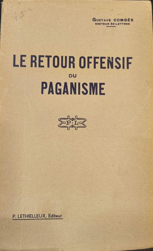 le retour offensif du paganisme | gustave combès