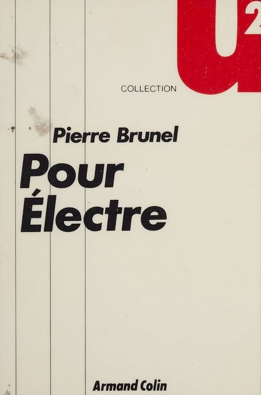 Pour Electre | Pierre Brunel