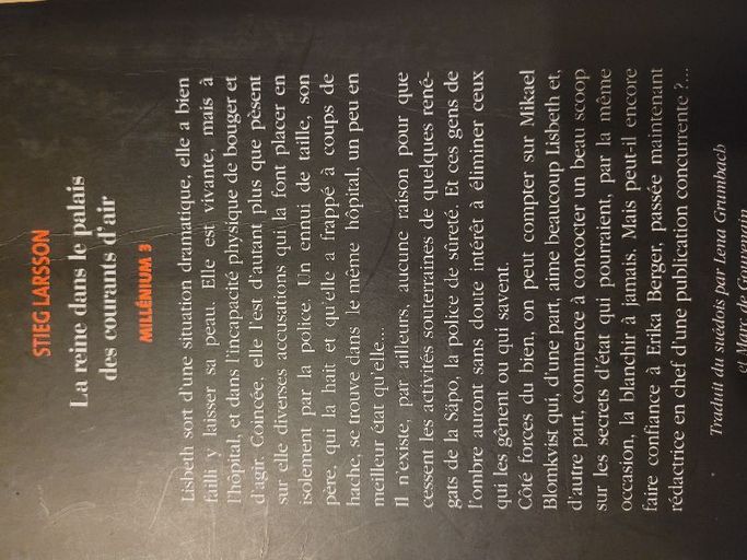 La reine dans le palais des courants d'air (Millenium Tome 3) | Stieg Larsson