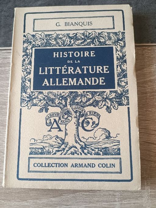 Histoire de la littérature allemande | G.Bianquis