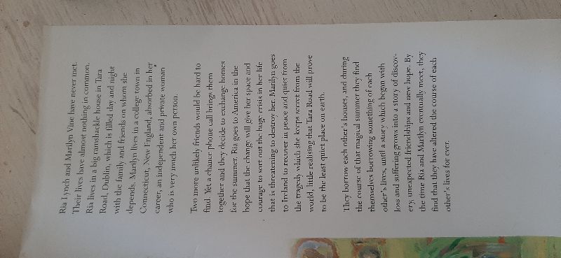 Tara road | Maeve Binchy