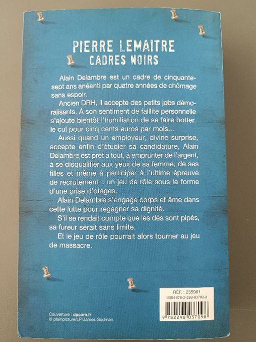 Cadres nours | Pierre Lemaitre