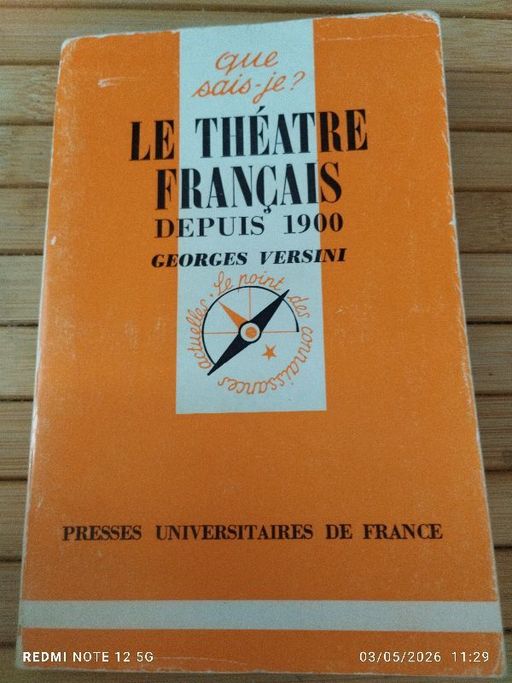 Le théâtre français depuis 1900 | Georges Versini