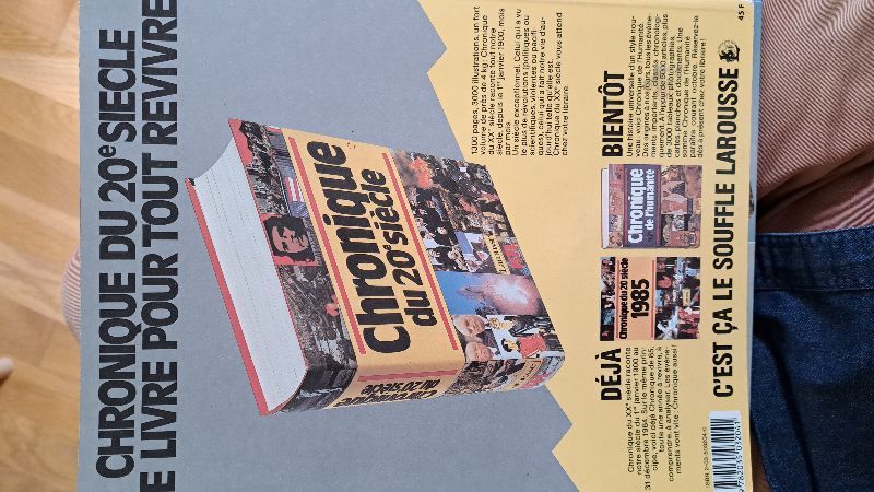 Chronique 1985 du 20 ème siècle | Jacques Legrand