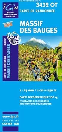 IGN Randonnée 3432 OT Massif des Bauges | IGN